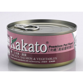 KAKATO 罐頭(雞+三文魚+蔬菜) 170G KAKATO 罐頭(雞+三文魚+蔬菜) 170G